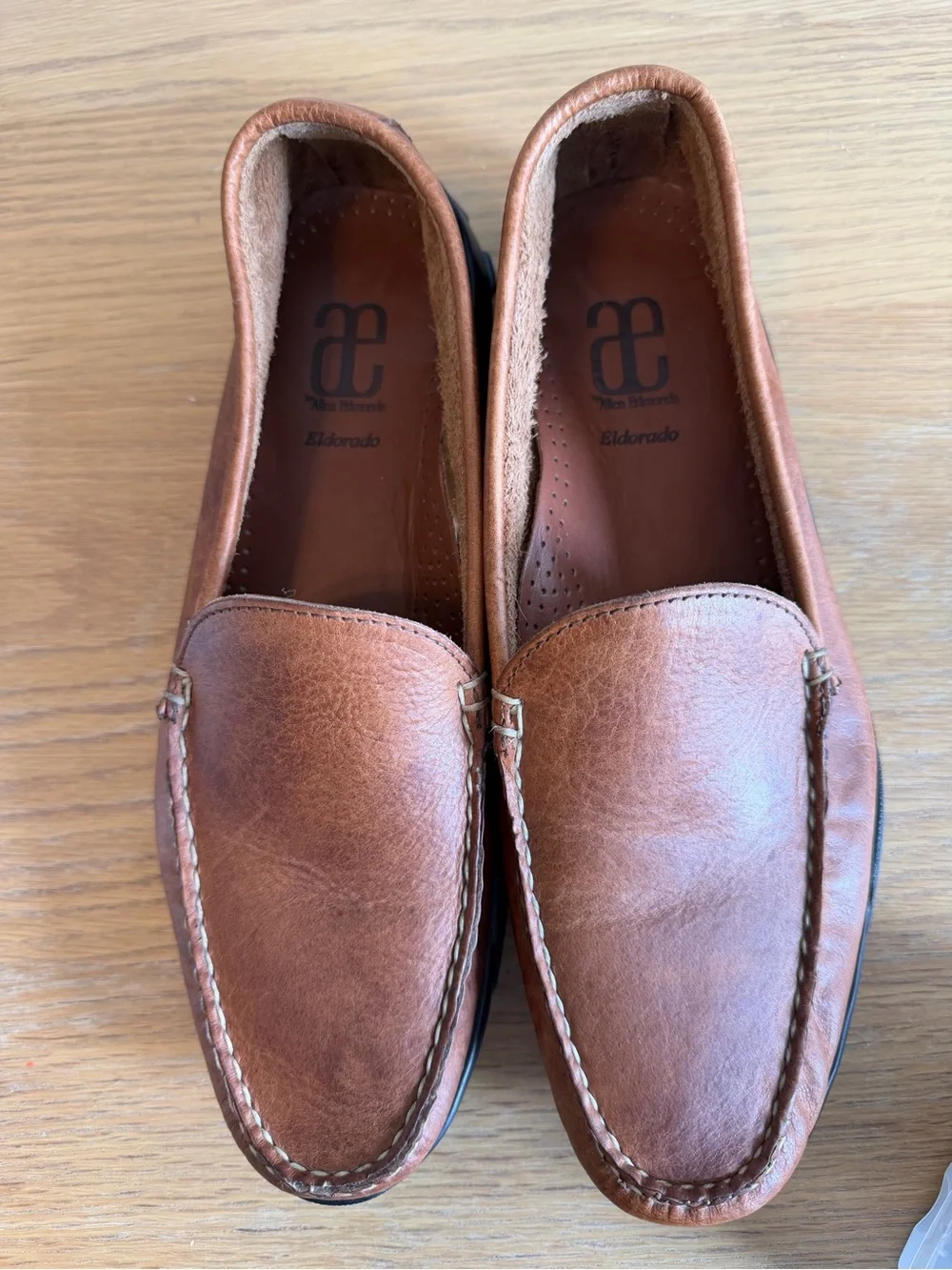 Allen Edmonds El Dorado brown leather Driving MOC Loafers Men’s Size 10 D